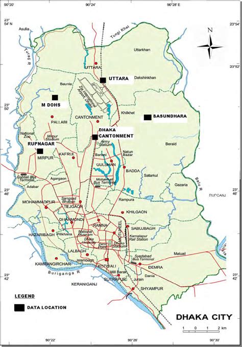 dhaka located|Dhaka summary .